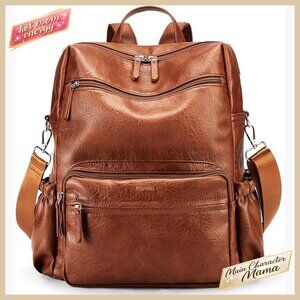 Large PU Leather Backpack Purse Fashion Designer Travel Shoulder Bag Classic